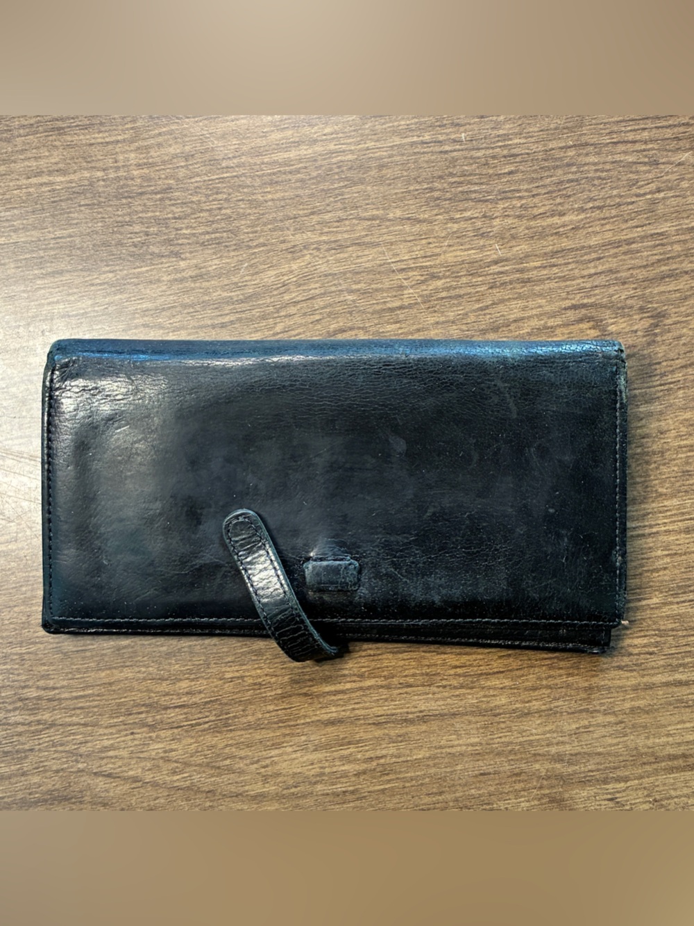 Coach Black Leather Long Wallet